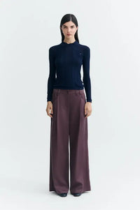Thinking Mu Dante Navy Knitted Jumper - The Mercantile London