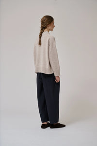 Anne Mi Flora Black Barrel Trouser