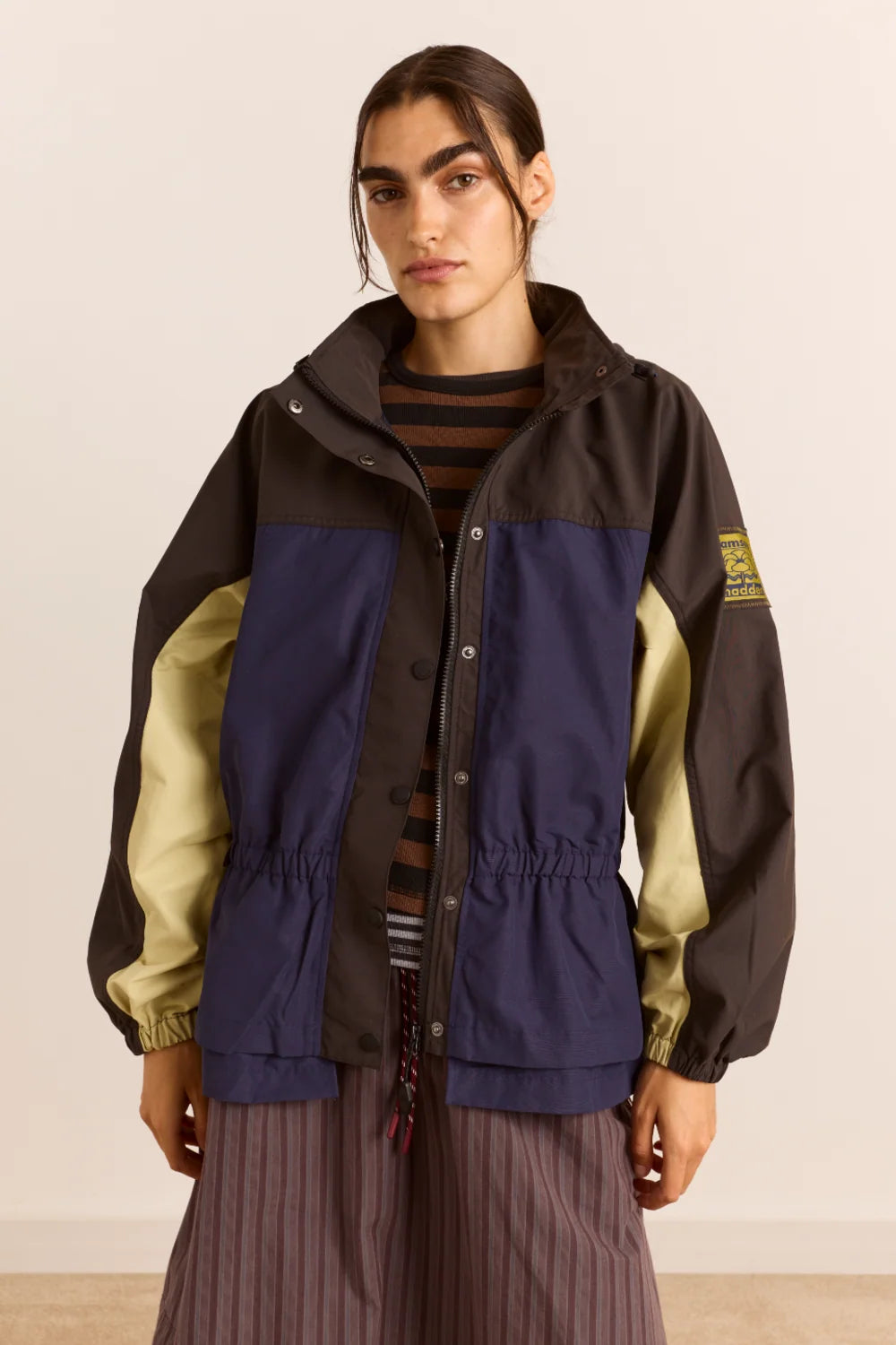 Damson Madder Athena Navy Sage Raincoat