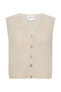 American Dreams Telma Beige Vest - The Mercantile London