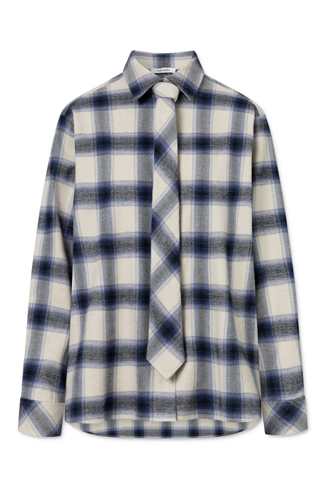 Nué Notes Montreal Navy Check Shirt - The Mercantile London