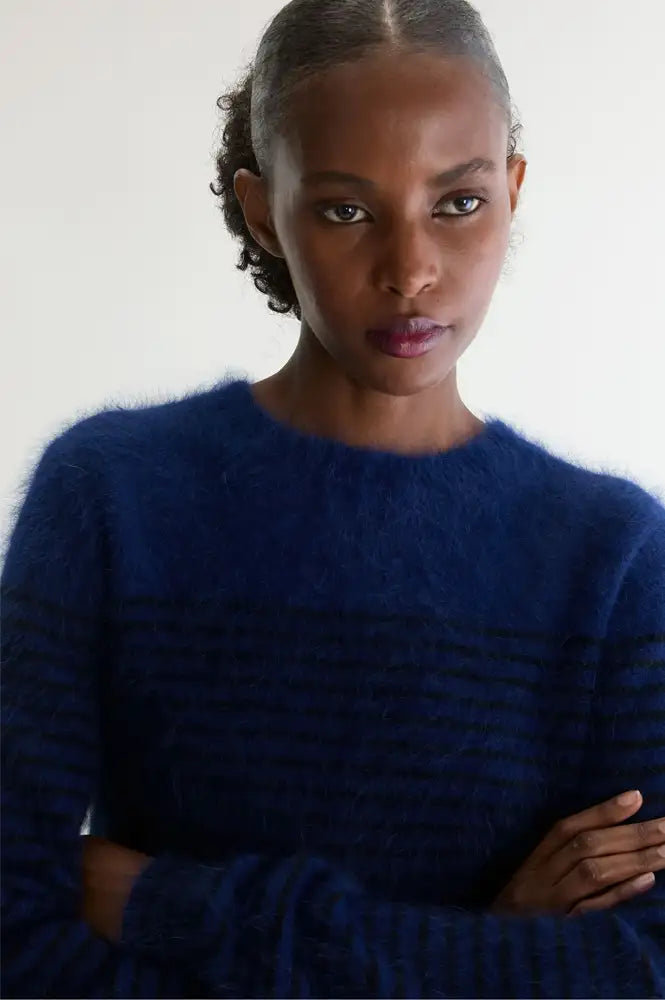 Bellerose Datir Worker Blue Stripe Jumper