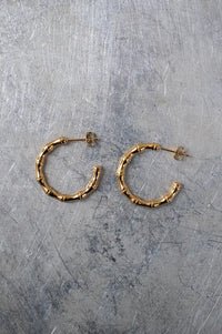 Ashiana London Shino Bamboo Hoop Earrings
