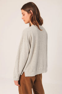 Indi & Cold Lara Mottled Grey Terry Sweatshirt - The Mercantile London