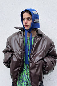 Damson Madder Shrunken Stripe Bonnet