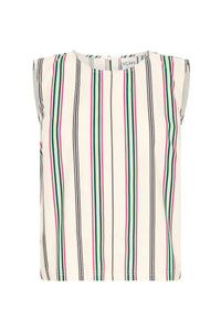 ICHI Leanna Multi Stripe Top - The Mercantile London
