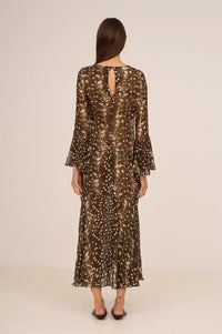 Carmen Says Jester Bambi Noir Print Dress - The Mercantile London