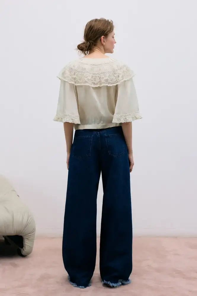 The New Society Ammi Ecru Blouse - The Mercantile London