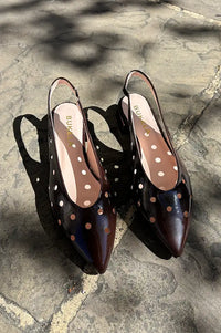 Bukela Cara Naplak Espresso Slingback Sandals - The Mercantile London