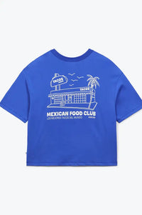 A.P Food Club Cobalt Print T-Shirt - The Mercantile London