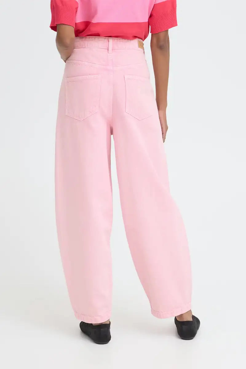 ICHI Avena Cameo Pink Jeans - The Mercantile London
