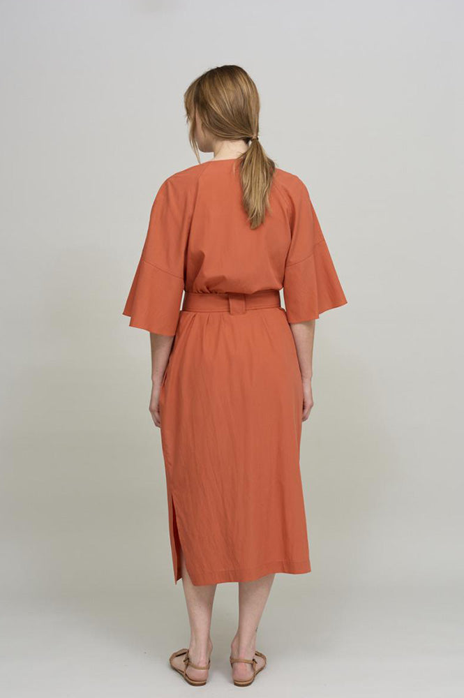 Cus Bell Sleeve Rouge Dress - The Mercantile London