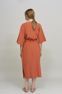 Cus Bell Sleeve Rouge Dress - The Mercantile London