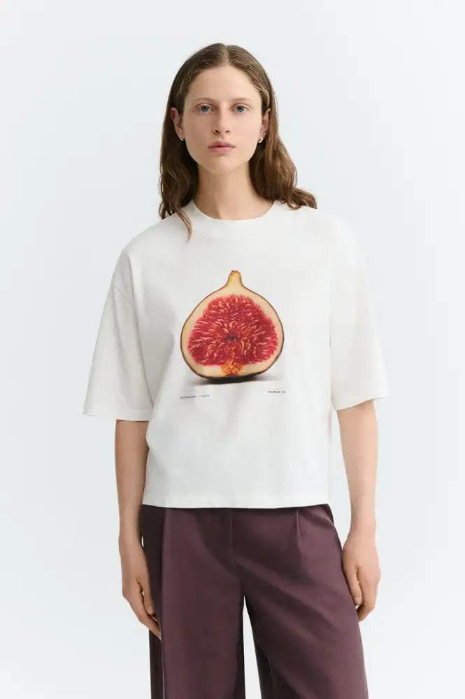 Thinking Mu Figa White Lena Tee