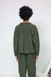 Beaumont Organic Tierra Khaki Overshirt - The Mercantile London
