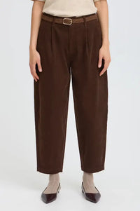 Fransa Calana Hot Fudge Corduroy Trousers - The Mercantile London