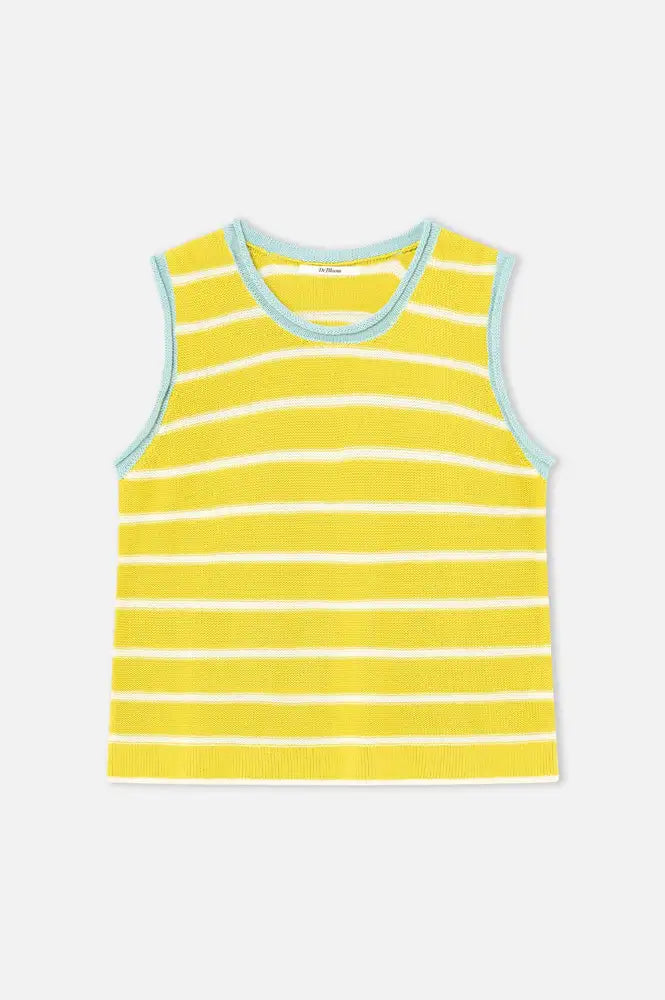 Dr Bloom Chupito Gold Knitted Vest - The Mercantile London