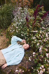 Tantä Dhuda Blue Haze Raincoat - The Mercantile London