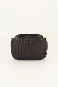 Sessùn Divine Black Leather Shoulder Bag