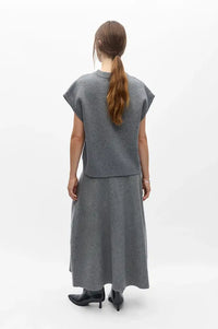 Object Tone Medium Grey Knitted Top