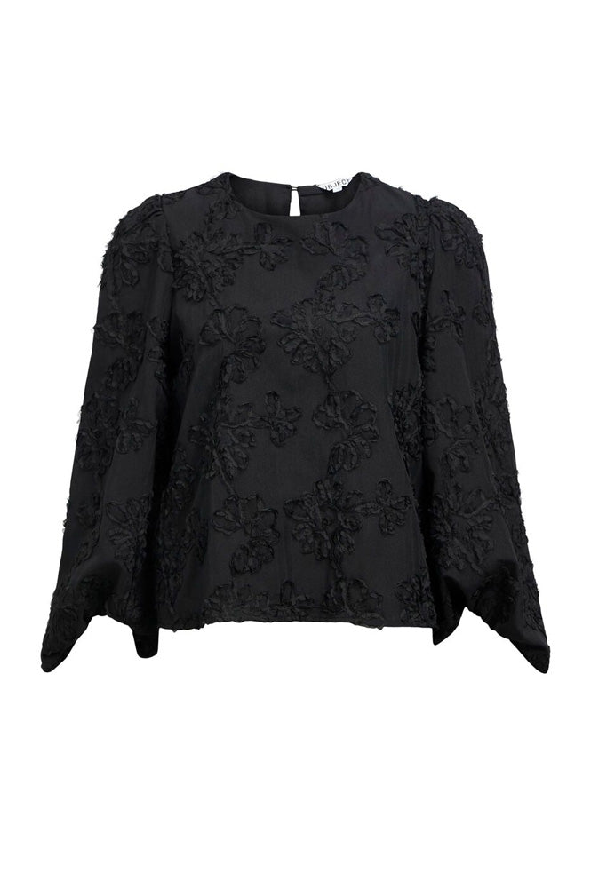 Object Lula Black Floral Blouse - The Mercantile London