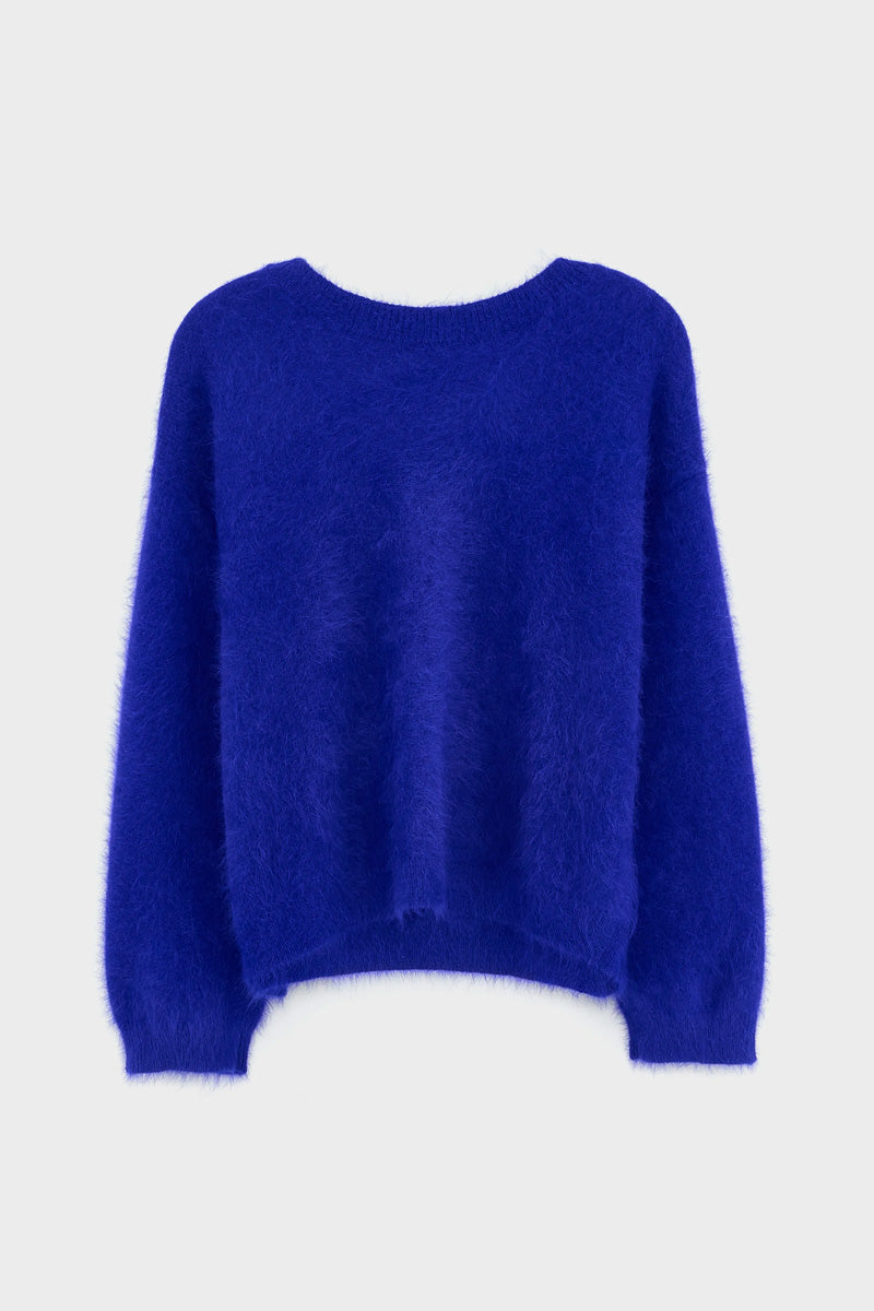 Bellerose Dathe Delphinium Purple Reversible Jumper - The Mercantile London