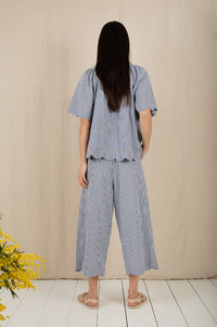 Bonté Aide Navy Gingham Trousers - The Mercantile London