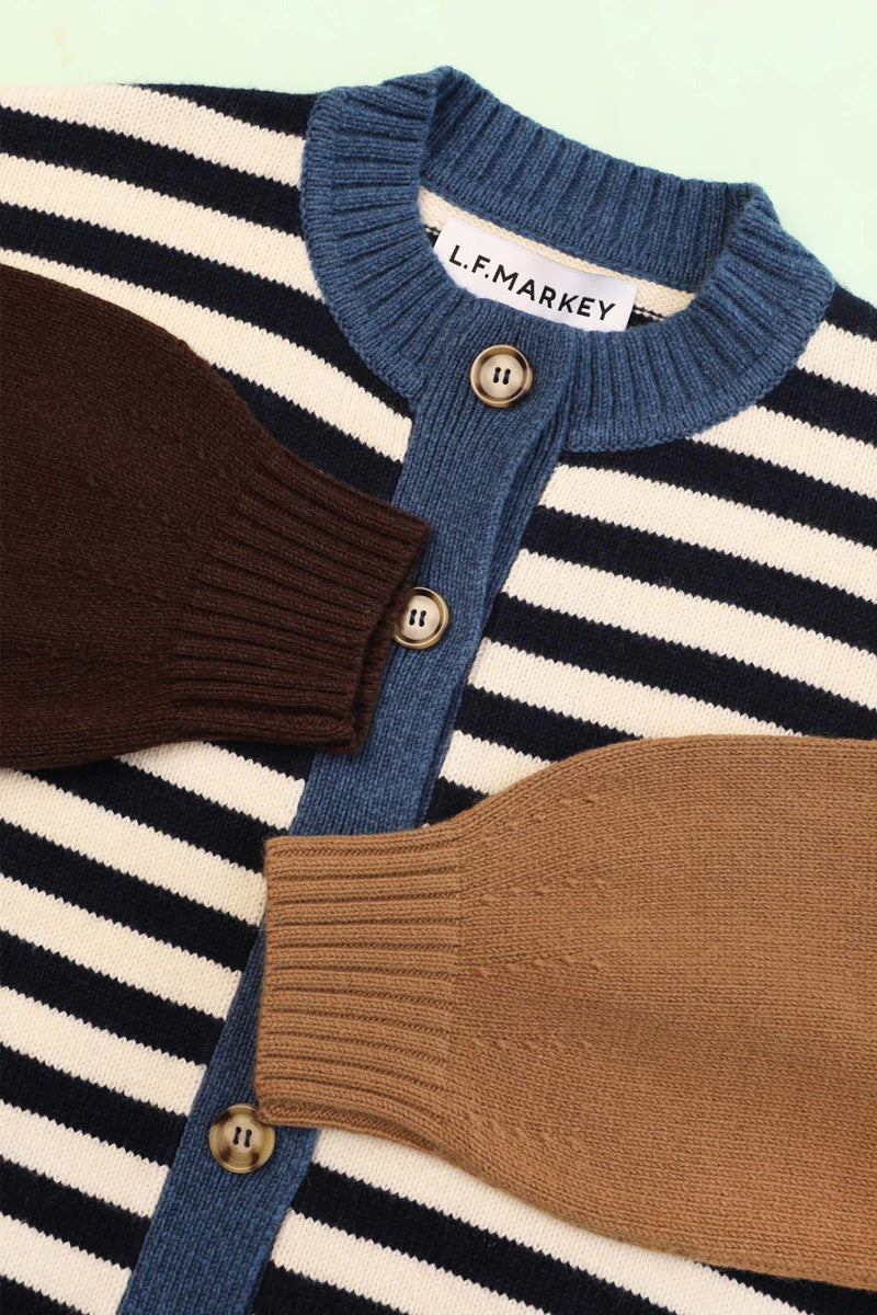 L.F. Markey Eval Cornwall Striped Cardigan