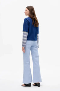 Baum Und Pferdgarten Jolin Navy Double Layer T-Shirt - The Mercantile London