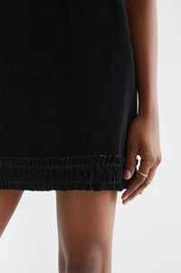 Compania Fantastica Black Velvet Short Dress