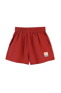 L.F. Markey Basic Paprika Linen Shorts