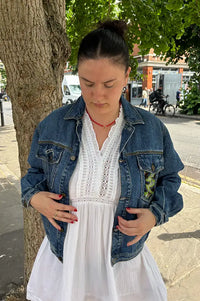 Frankie. Flamingo Blue Denim S / M Jacket