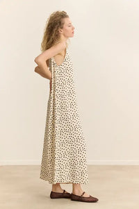 Garance Camelia Ecru Polka Dot Dress - The Mercantile London