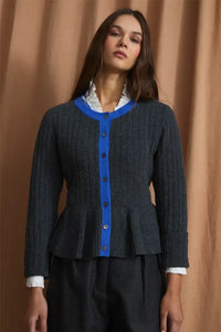 Sophie + Lucie Leila Grey Knitted Cardigan