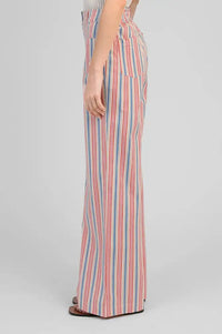 An'ge Rosina Indigo & Pink Striped Trousers - The Mercantile London