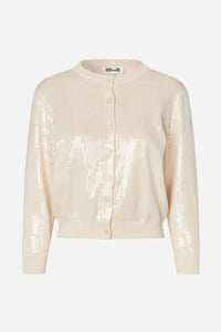 Baum Und Pferdgarten Caylee Parchment Sequin Cardigan - The Mercantile London