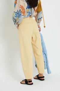 Sophie + Lucie Boyfriend Yellow Twill Jeans - The Mercantile London