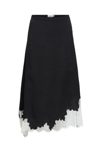 Object Dalme Black and White Lace Skirt - The Mercantile London