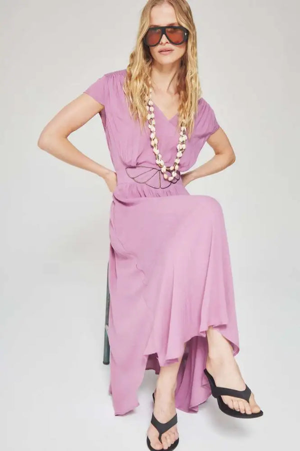 Louizon Kandy Draped Rose Dress - The Mercantile London