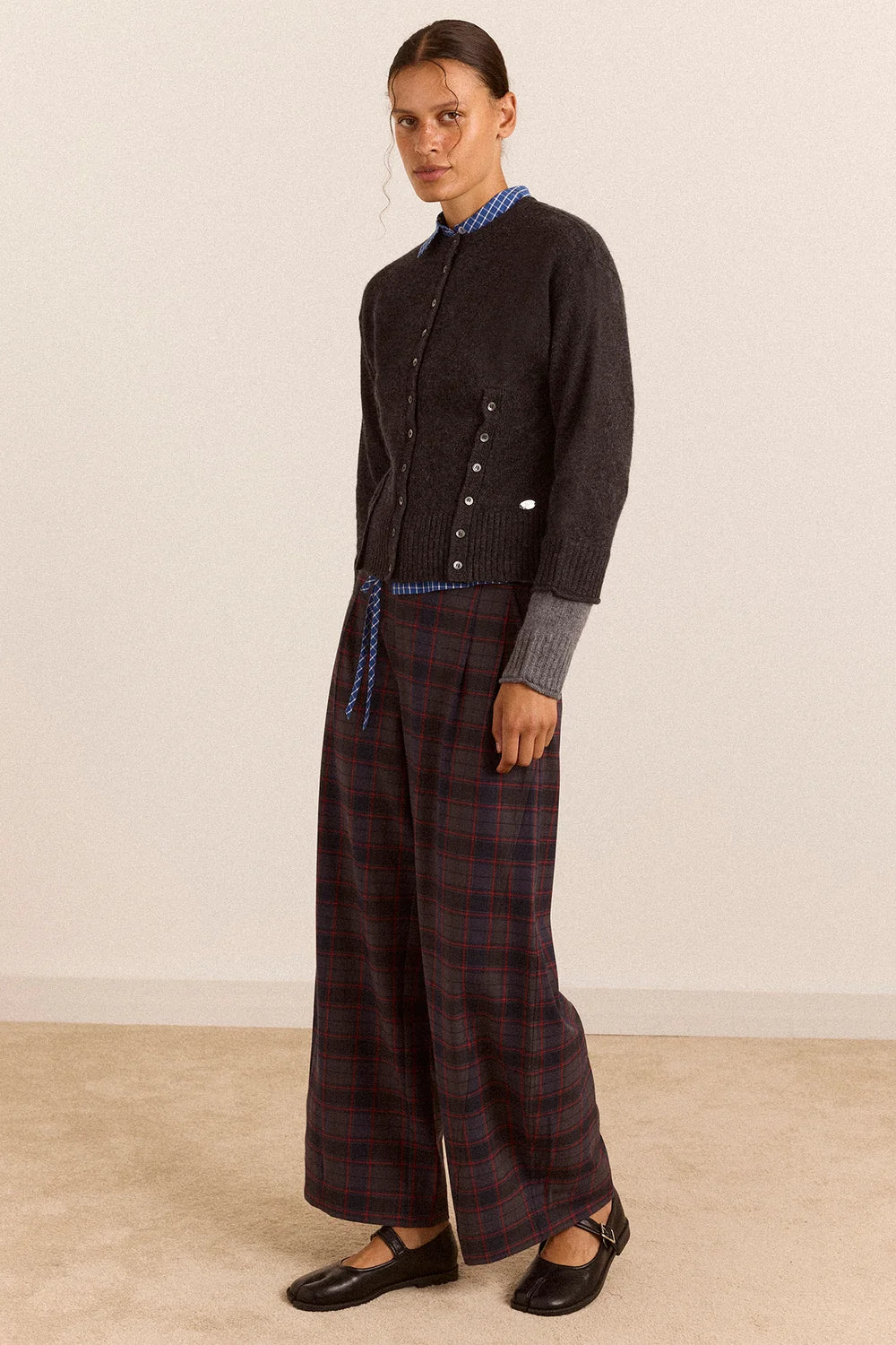 Damson Madder Haisley Sirius Check Trouser