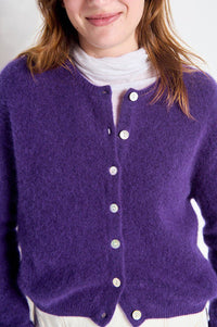 American Vintage Vitow Aubergine Cardigan