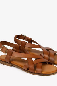 Penelope Chilvers Buttercup Tan Leather Sandals - The Mercantile London