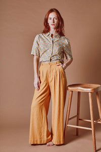 Emile Et Ida Daim Mustard Trousers - The Mercantile London