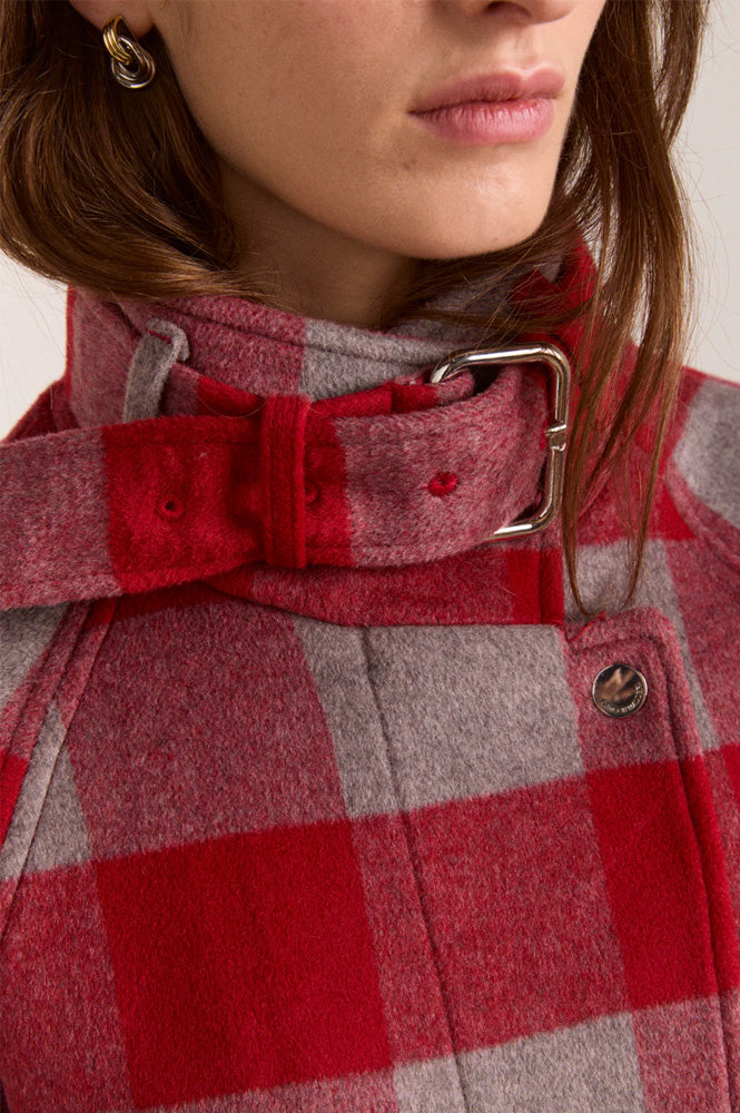 Damson Madder Polly Red Check Jacket