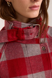 Damson Madder Polly Red Check Jacket