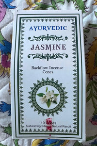 Namaste Ayurvedic Masala Backflow Jasmine Incense Cones