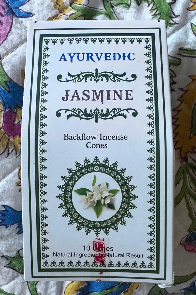 Namaste Ayurvedic Masala Backflow Jasmine Incense Cones