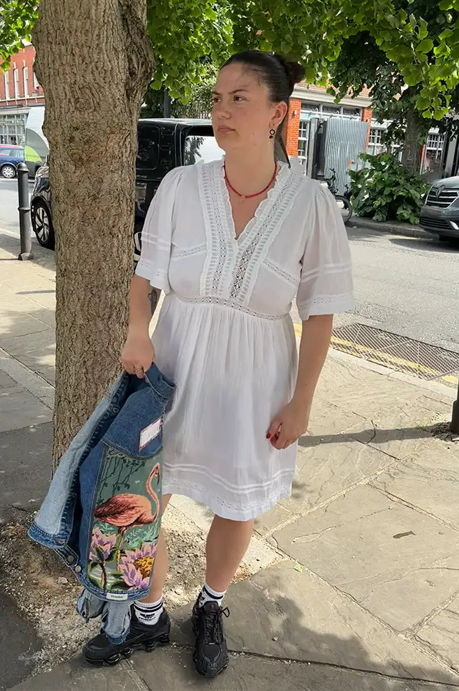 ICHI Voilana White Dress