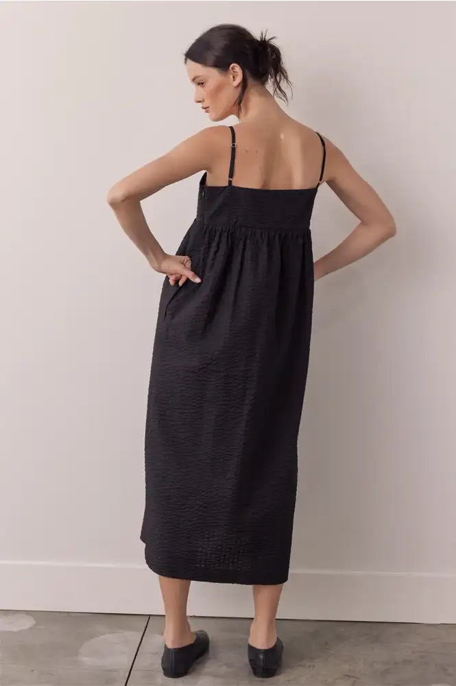 Amente Black Cami Midi Dress