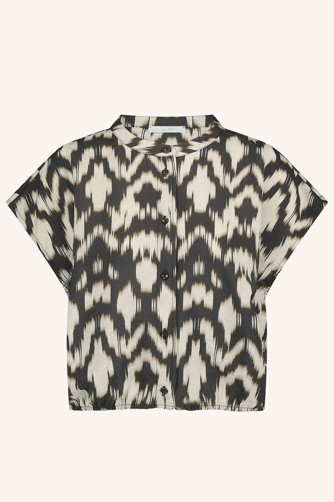 By-Bar Lode Brown Batik Blouse - The Mercantile London